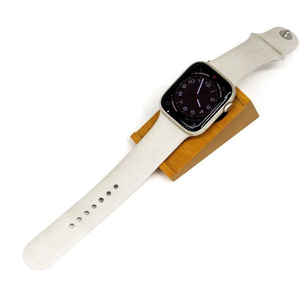 ●極美品!! Apple Watch Series 7 GPS+Cellularモデル 45mm MKJQ3J/A スターライトスポーツバンド 動作OK 初期化済み バッテリー容量100%