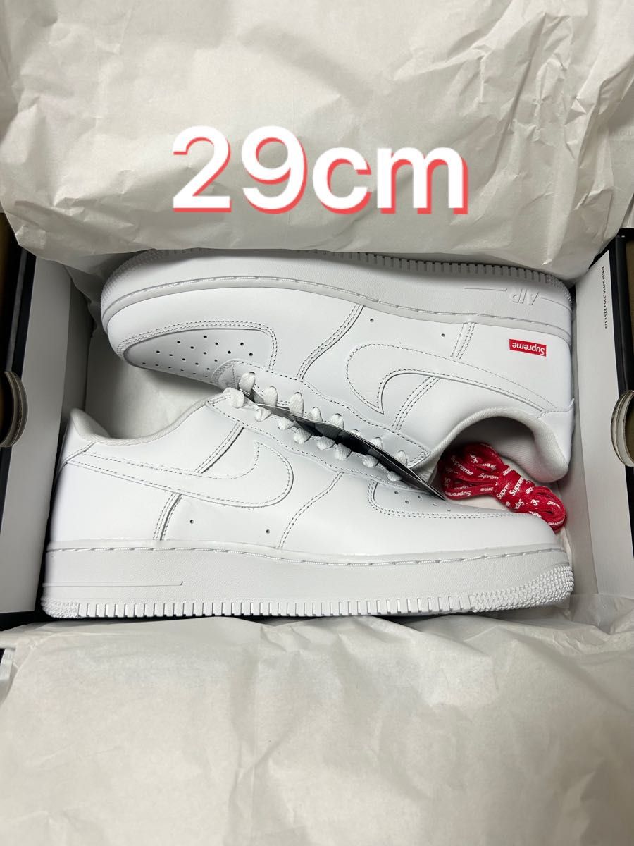 サイズ 29cm Supreme Nike Air Force 1 Low 白 新品未使用|PayPayフリマ