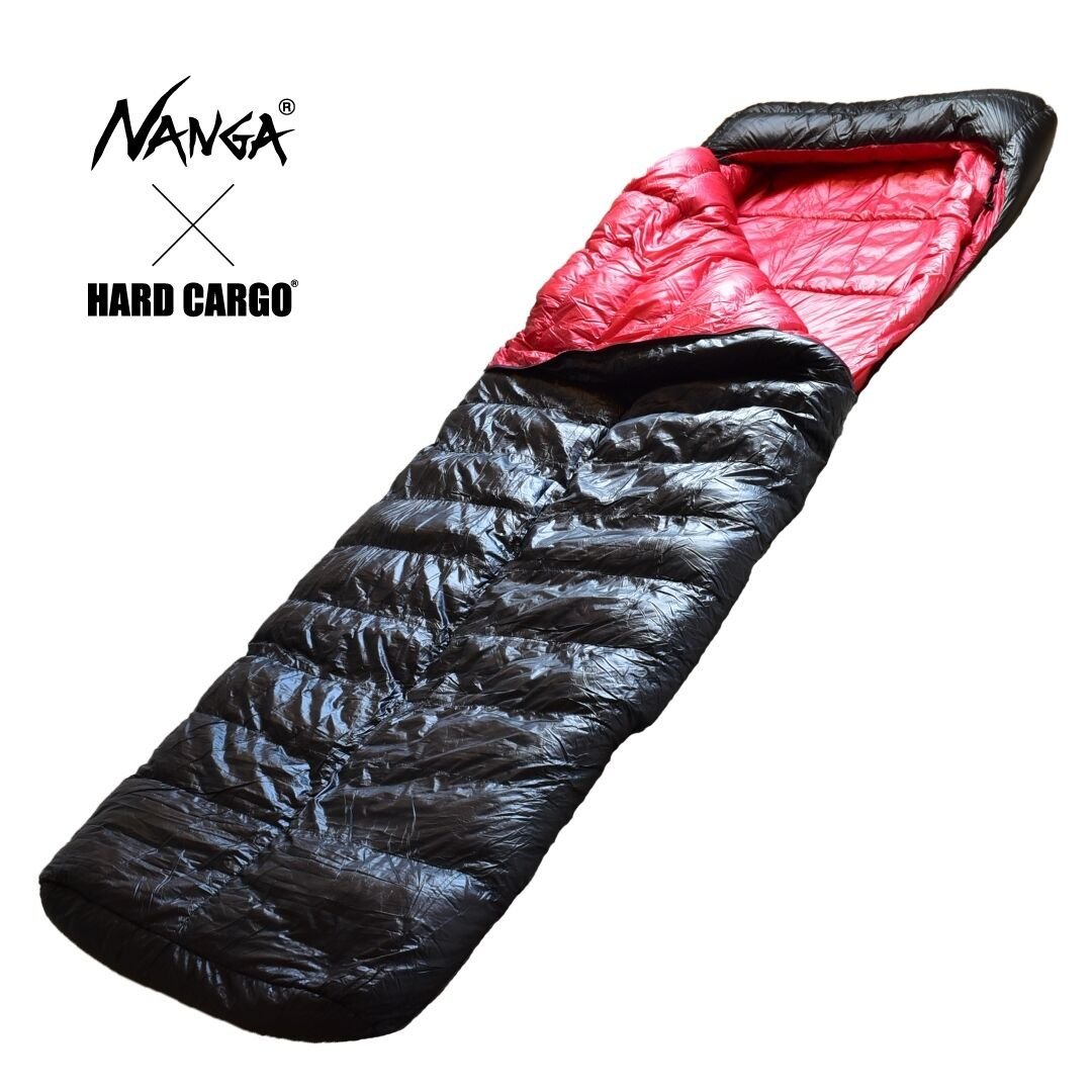 ハードカーゴ NANGA ナンガ ラバイマバッグ S600 シュラフ 寝袋 ブラック×レッド HARD CARGO [1060000] 車中泊に特価したハイグレード製品