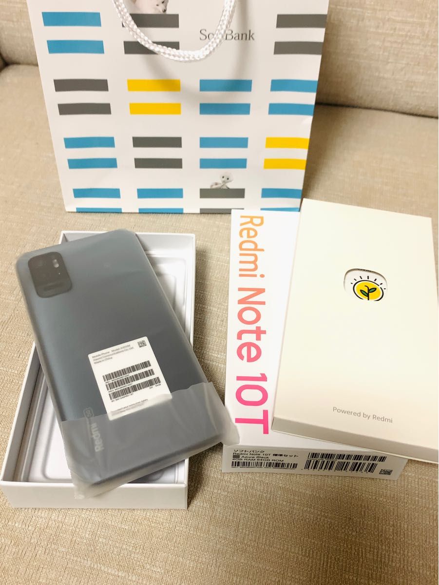 RedmiNote10T☆64GB☆新品☆SIMフリー☆残債なし☆ソフトケース付☆アジュールブラック