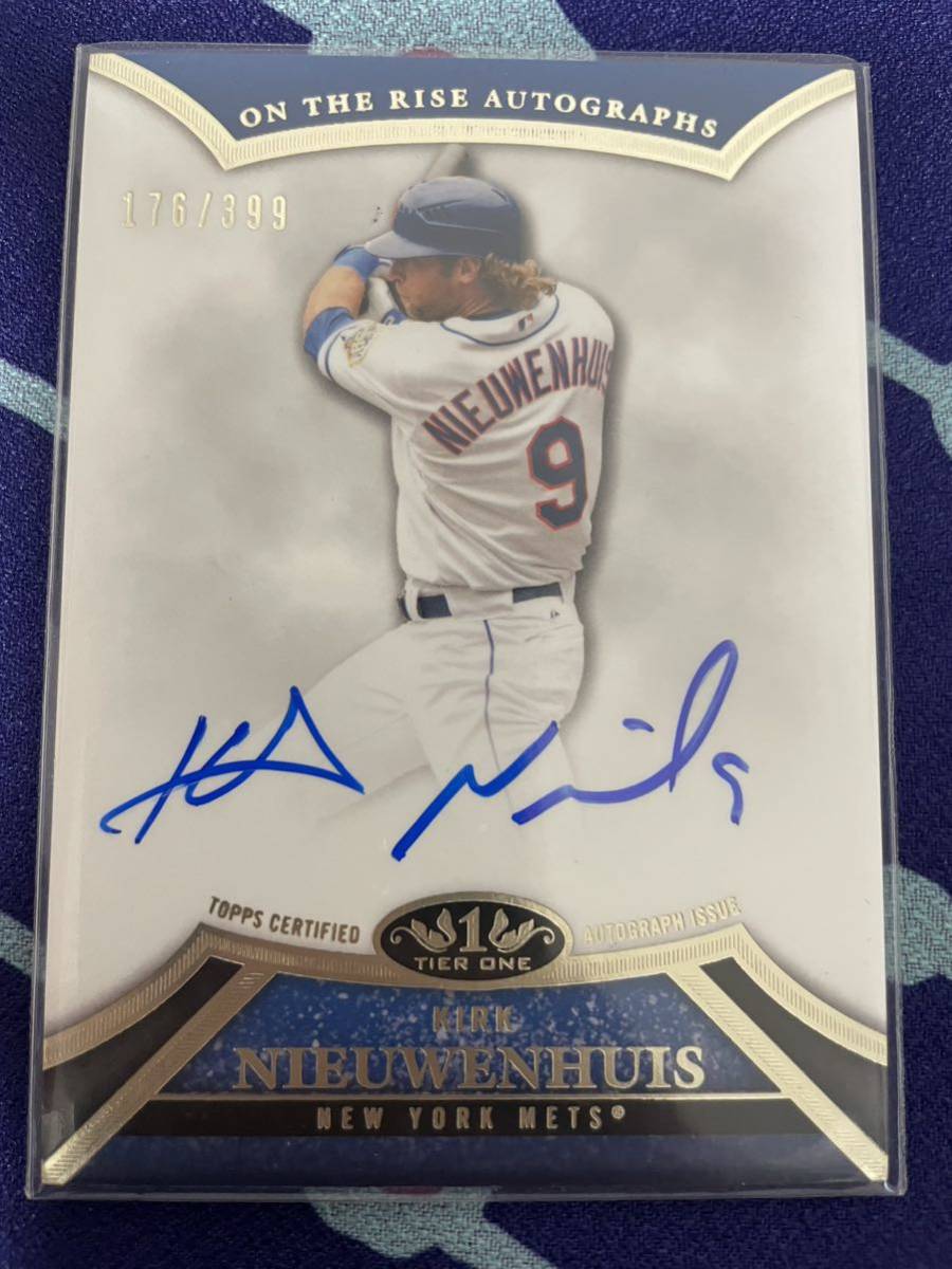 Kirk Nieuwenhuis Topps tier one Auto bowman 直筆 サイン カード