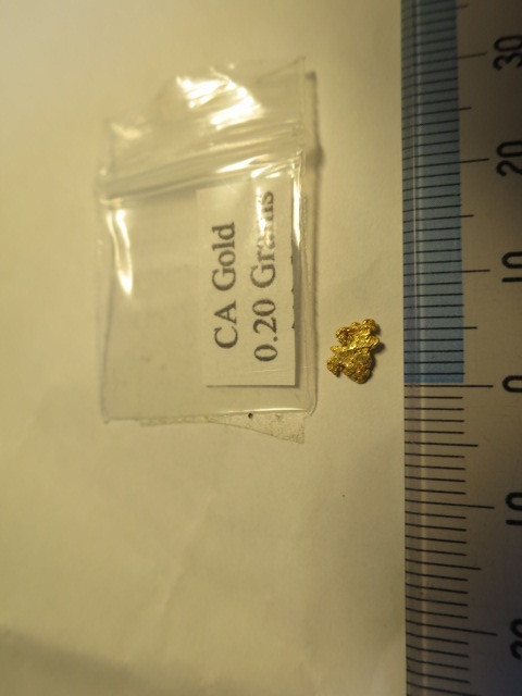 金ナゲットカリフォルニア鉱脈金塊ゴールドフィンガー ナゲット 0.20ｇの画像5
