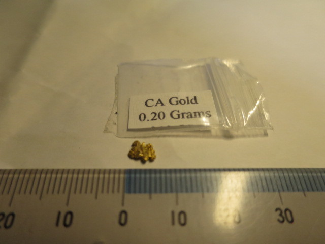 金ナゲットカリフォルニア鉱脈金塊ゴールドフィンガー ナゲット 0.20ｇの画像2