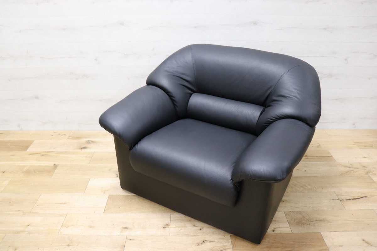 納得できる割引 応接 オフィス 黒革 椅子 ロビーチェア シングルソファ