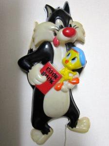 輝い 1992 Sylvester Tweety TUNES LOONEY ランプ フィギュア 輝い 1992 Sylvester Tweety TUNES LOONEY ランプ フィギュア