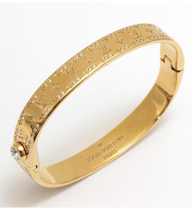 Shop Louis Vuitton MONOGRAM Nanogram strass bracelet (M64860) by