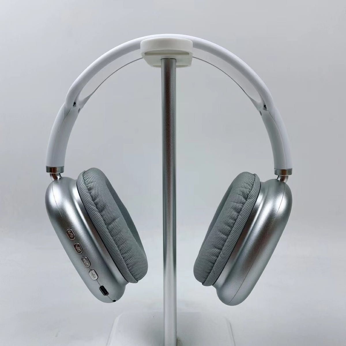 新品】シルバー ヘッドホン ワイヤレスヘッドホン Bluetooth 新品】シルバー ヘッドホン ワイヤレスヘッドホン Bluetooth