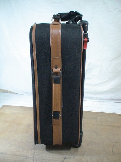 3568　Samhouse　黒×茶色　スーツケース　キャリケース　旅行用　ビジネストラベルバック_画像2