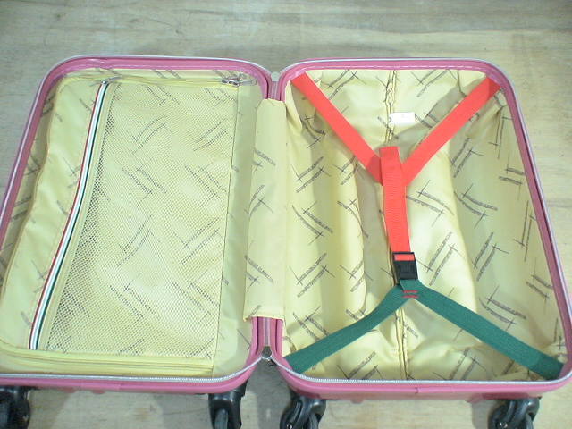 3600 ベネトン ピンク TSAロック付 鍵付 スーツケース キャリケース 旅行用 ビジネストラベルバックの画像7