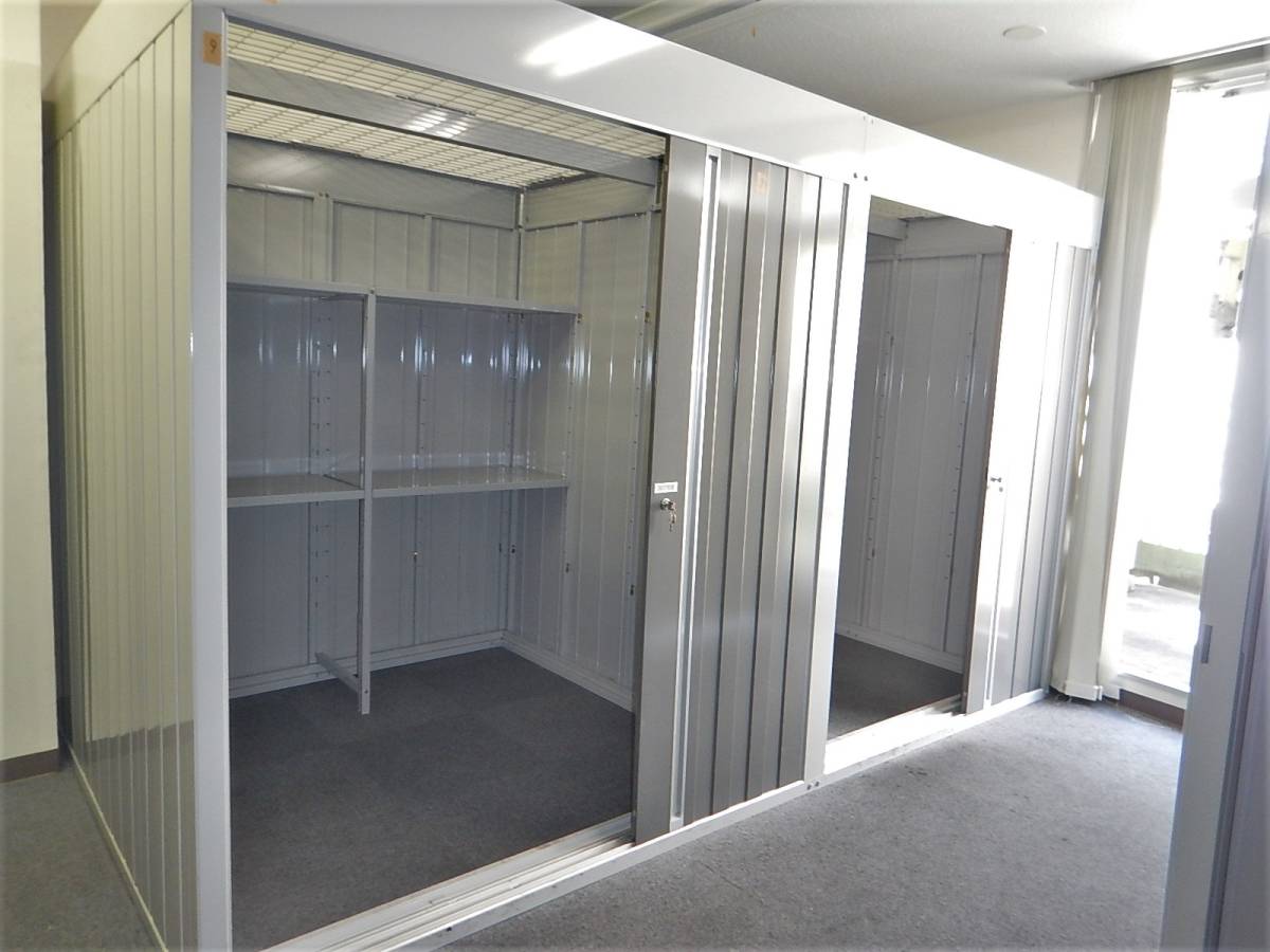  indoor for medium sized storage room continuation type width 1790+ width 1530 depth 1790 2. type Inaba storage room? rental warehouse interior use / disassembly storage present condition goods [ sendai pickup welcome ]T264ji-⑨
