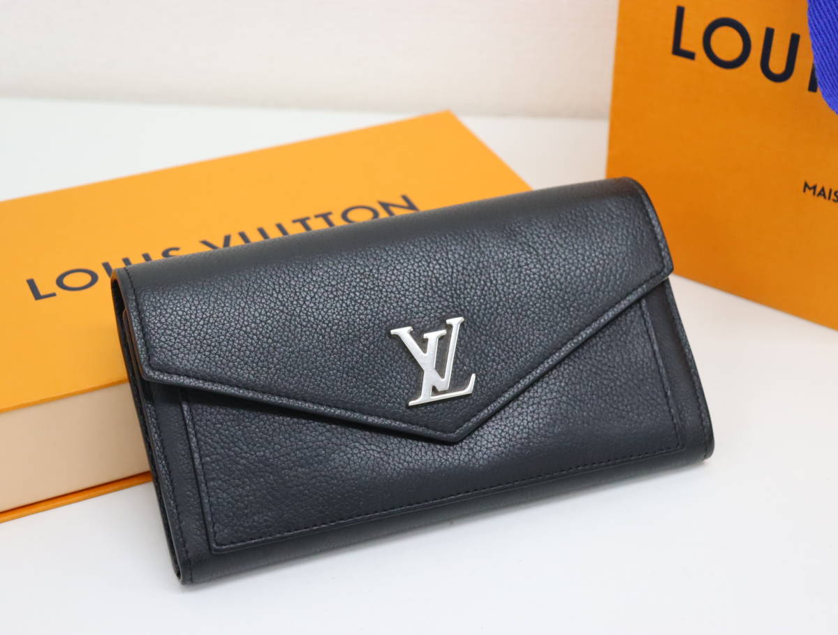 本物保証 LOUIS VUITTON/ルイヴィトン 長財布 ポルトフォイユ マイロックミー M62530 ノワール/黒 財布/ウォレット レザー/カーフ 『W938』_画像1