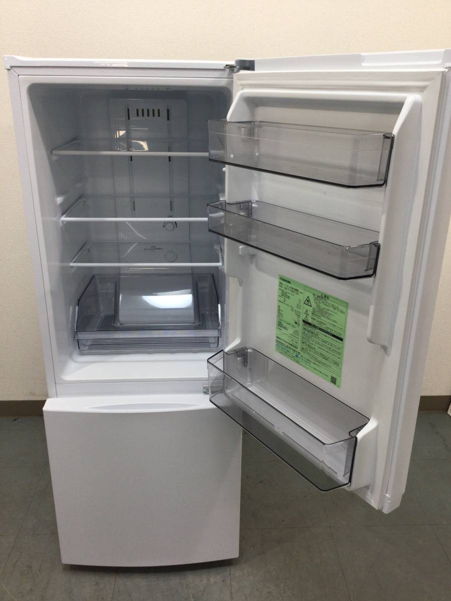 贅沢品 YJT7333【TOSHIBA/東芝 2ドア冷蔵庫】美品 153L 右開き 冷蔵