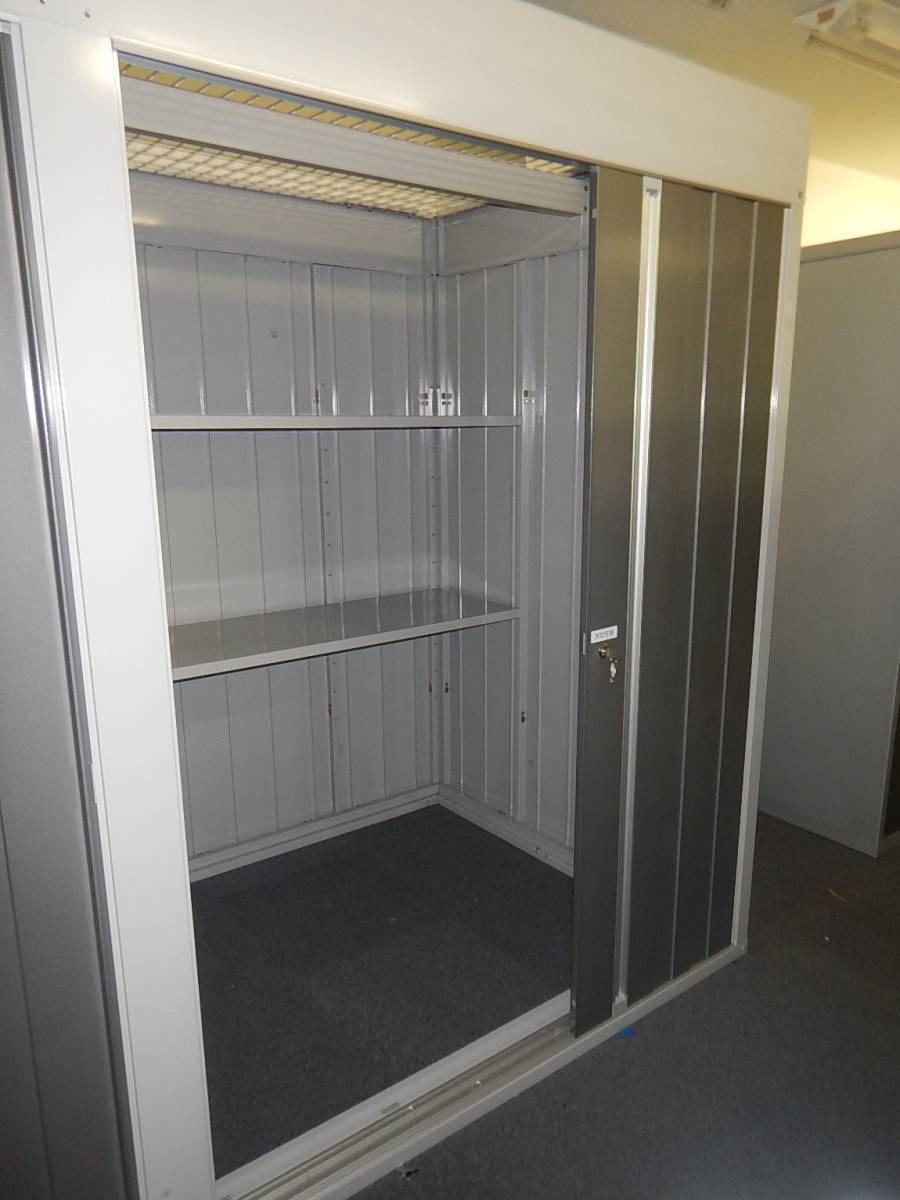  indoor for medium sized storage room continuation type width 1530+ width 1530 depth 1370 2. type Inaba storage room? rental warehouse interior use / disassembly storage present condition goods [ sendai pickup welcome ]T263ji-⑧
