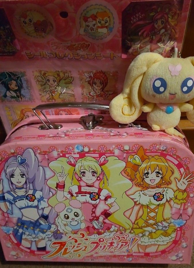 美品、プリキュア、3点セット、トランク、シール、キーホルダー、フレッシュプリキュア、プリキュアシリーズ、希少品、レア、セレクト