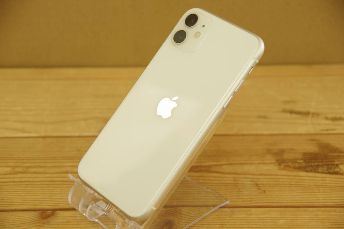 中古 ☆ SIMフリー au Apple iPhone 11 128GB ホワイト White 白