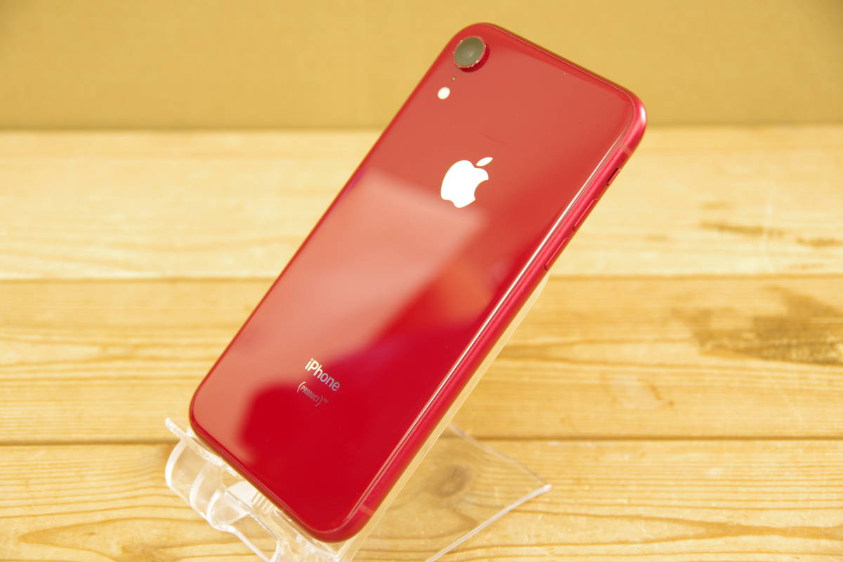 中古 ☆ SIMフリー docomo Apple iPhone XR 64GB レッド Red 赤 MT062J