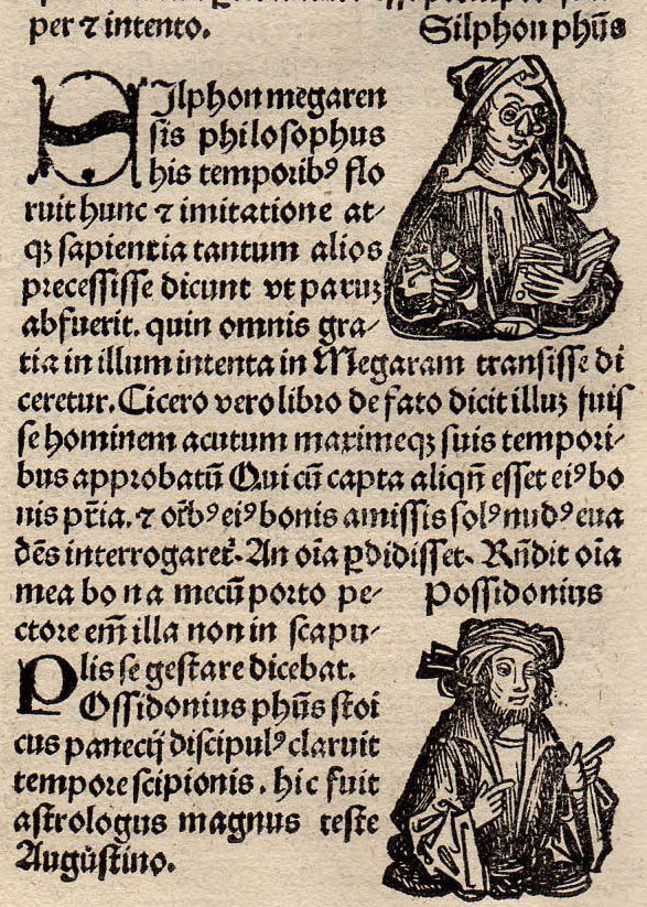 1497年 シェーデル ニュルンベルク年代記 ラテン語版 木版画 インキュナブラ パナイティオス ポセイドニオス_画像9