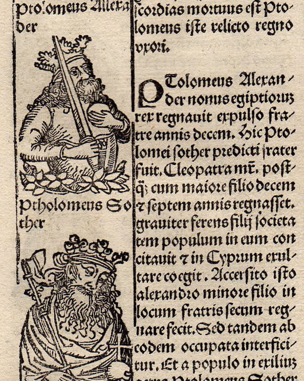 1497年 シェーデル ニュルンベルク年代記 ラテン語版 木版画 インキュナブラ パナイティオス ポセイドニオス_画像3
