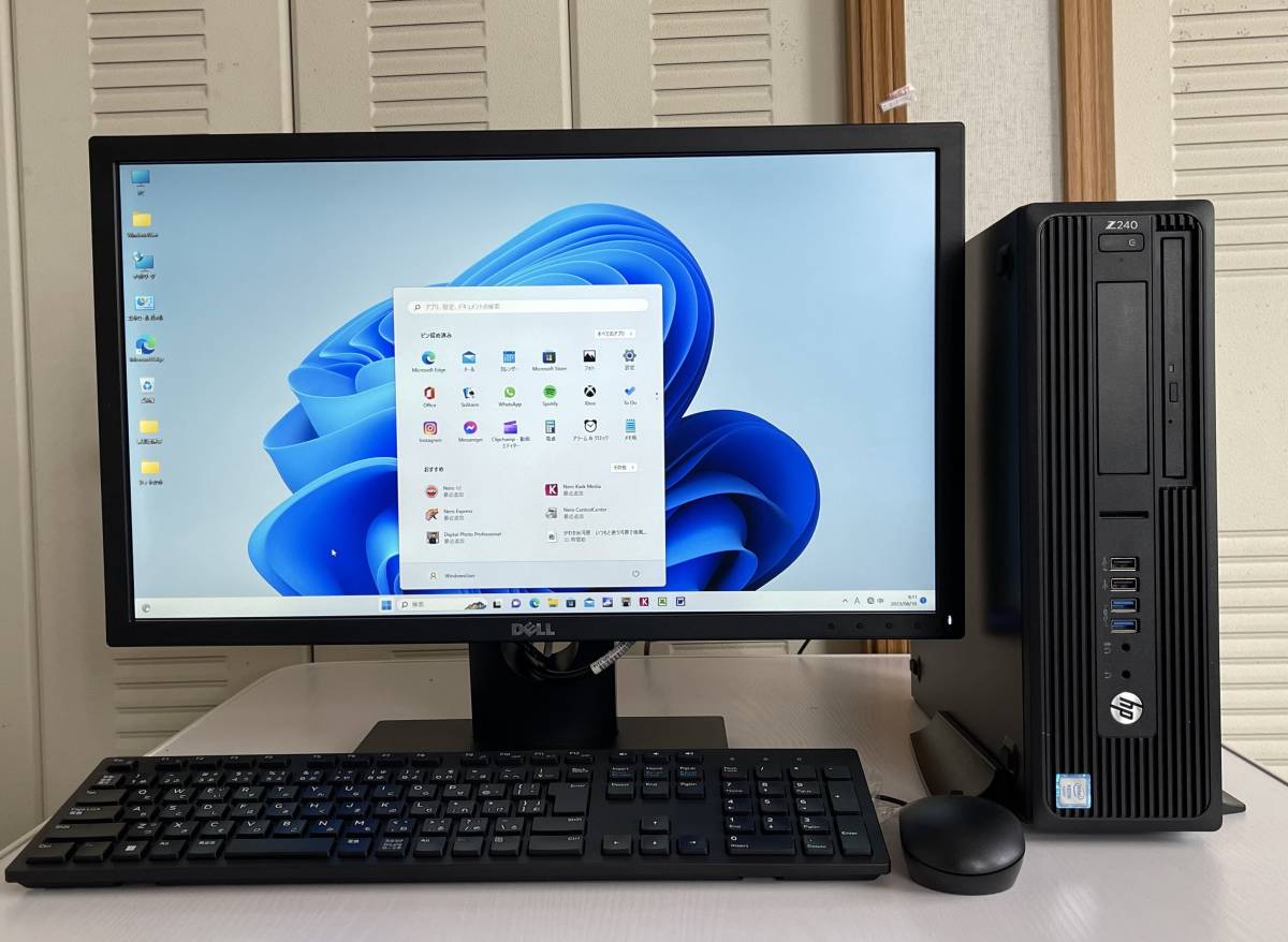 日本最大級 HP Z240 SFF+23型ワイド(双方美品)・Win11Pro64bit・新品