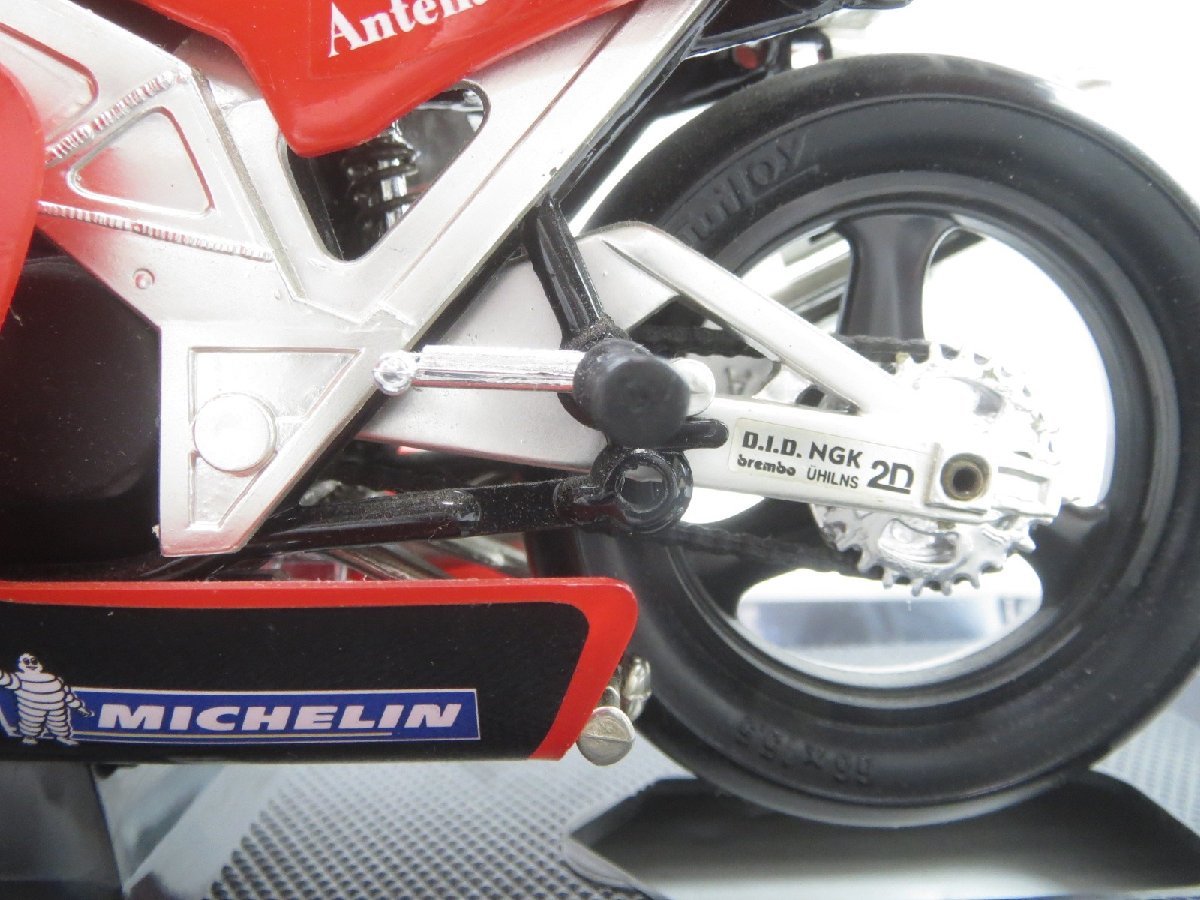 ♪GUILOY ギロイ YAMAHA YZR 500/N.ABE-TEAM ANTENA3 YAMAHA D’ANTIN Ref.13644 阿部典史 ダイキャスト製 ミニカー バイク♪経年保管品_画像7