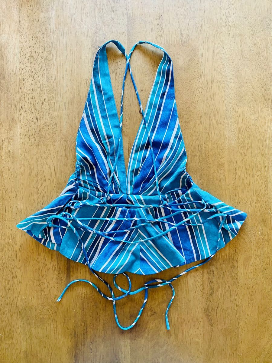 新品(試着のみ)【ZARA】リネンブレンド ストライプトップス|PayPayフリマ