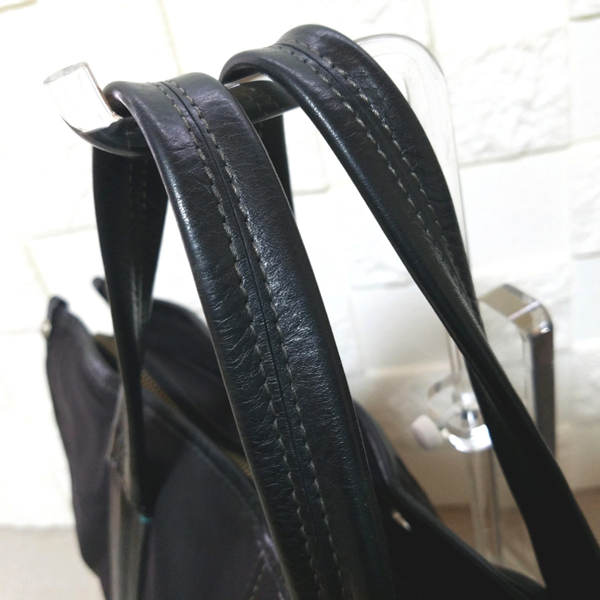 [ beautiful goods ] Paul Smith business bag tote bag nylon leather black 