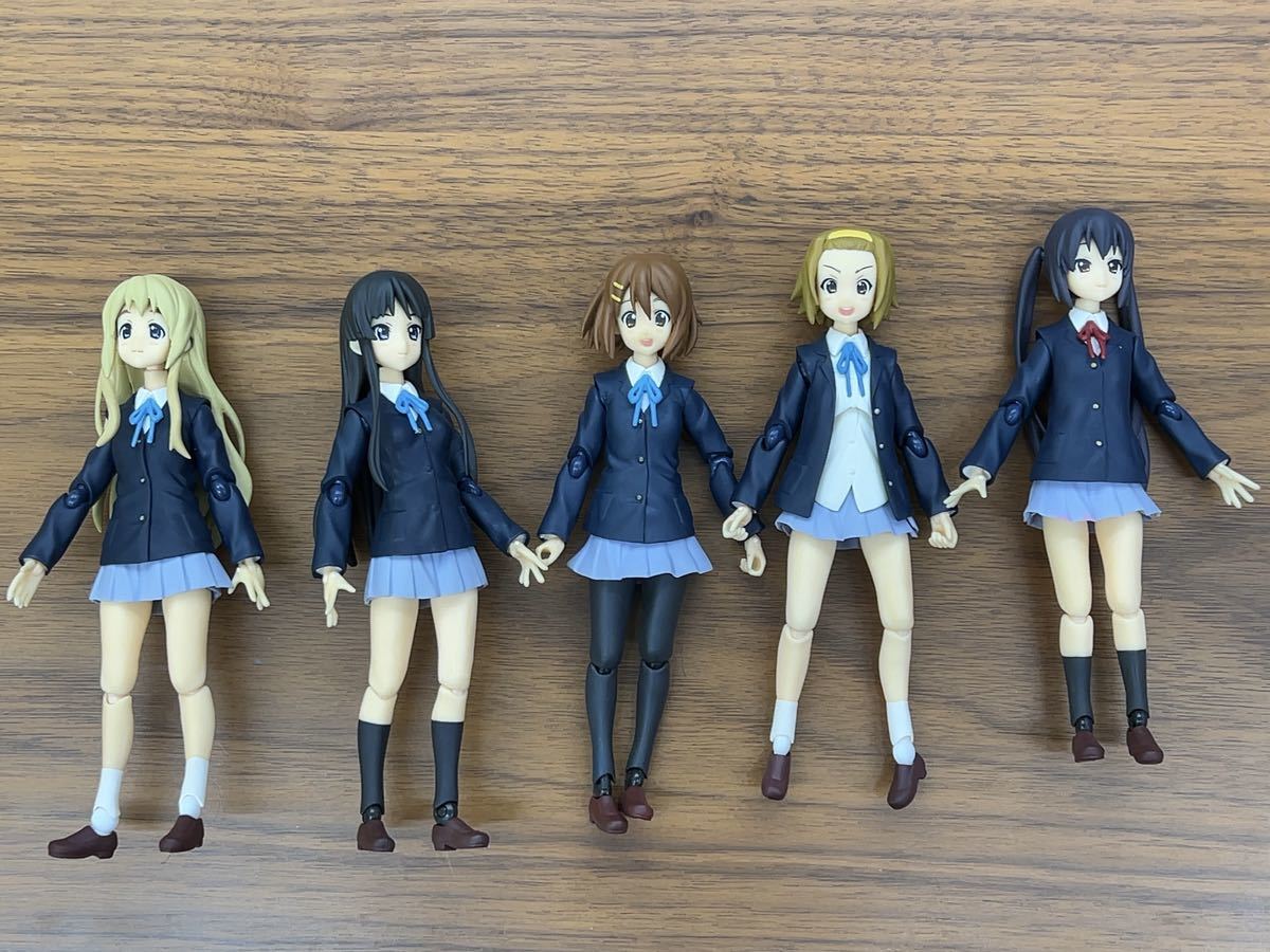 figma【5体セット ジャンク】 けいおん! ①平沢 唯 ②秋山 澪 ③田井