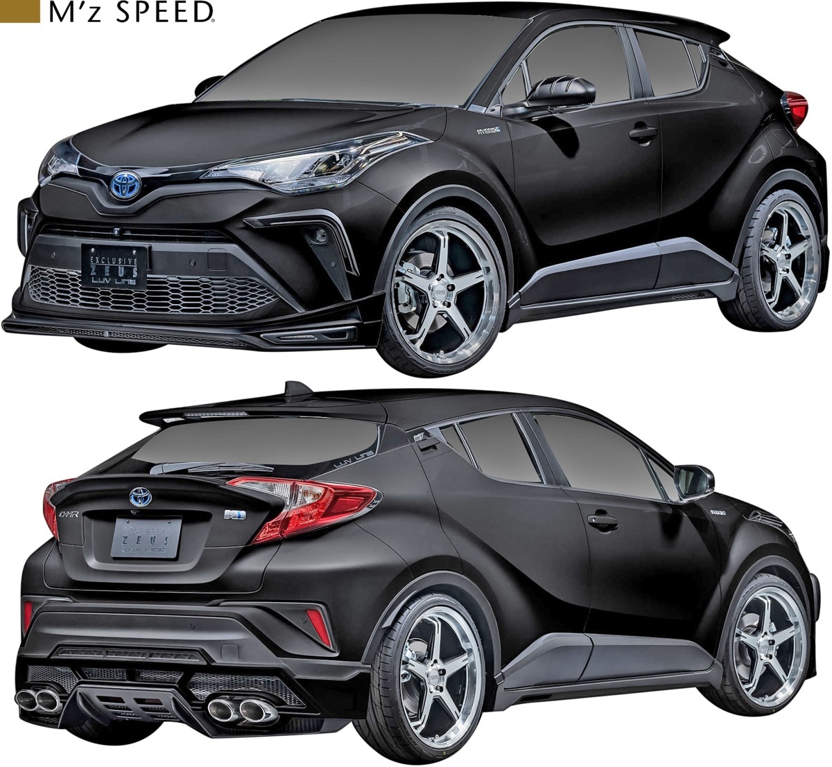 【M's】TOYOTA 後期 C-HR ZYX/NGX (2019/10-) M'z SPEED LUV LINE リヤゲートスポイラー エムズスピード FRP エアロパーツ 2391-5131_画像5