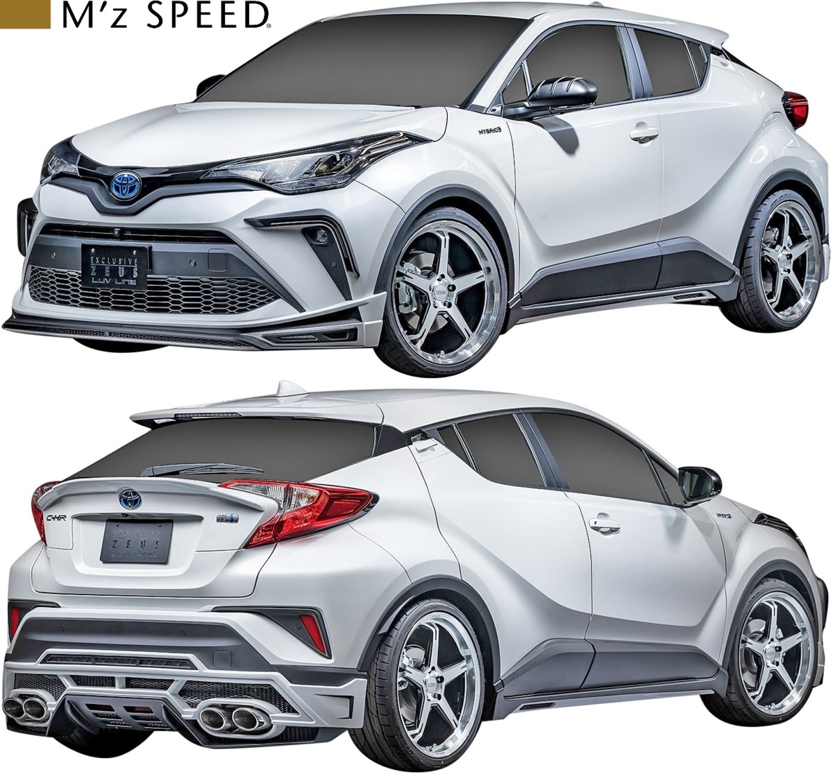 【M's】トヨタ 後期 C-HR ZYX/NGX (2019/10-) M'z SPEED LUV LINE フロントグリルガーニッシュ エムズスピード FRP エアロ 2391-4131_画像5