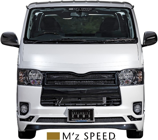 【M's】トヨタ 200系 ハイエース / レジアスエース (2013/12 -) M'z SPEED GRACE LINE フードトップモール FRP 未塗装 エアロ 3211-7112_画像2