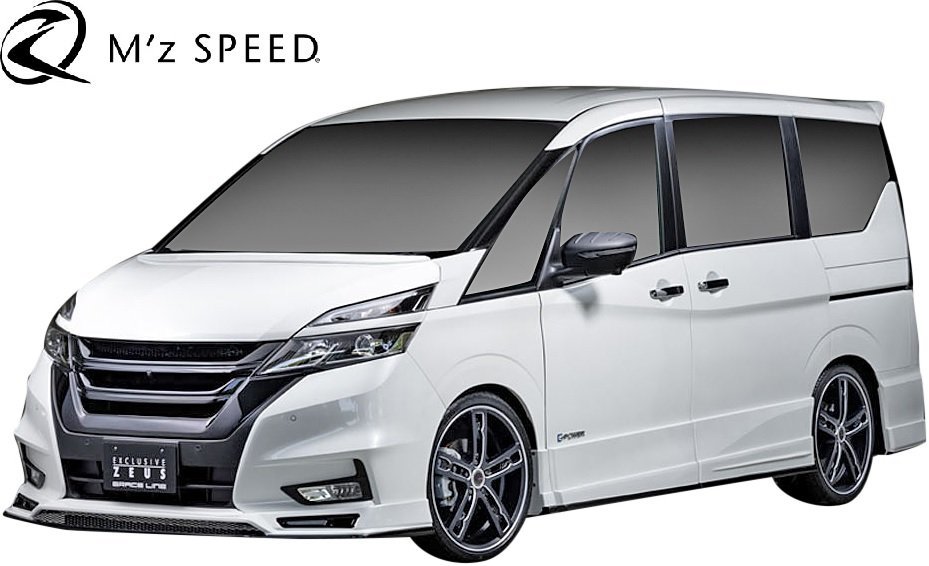 【M's】C27 セレナ ハイウェイスター 前期 (2016/8-2019/7) M'z SPEED エアロキット 4点 エムズスピード エアロ パーツ セット 3153-s001_画像2