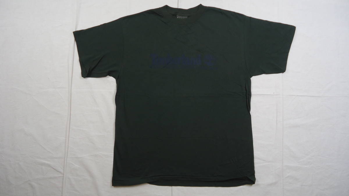 Timberland 旧モデル S/S Tシャツ 濃緑 L 半額 50%off ティンバーランド レターパックライト おてがる配送ゆうパック 匿名配送の画像1