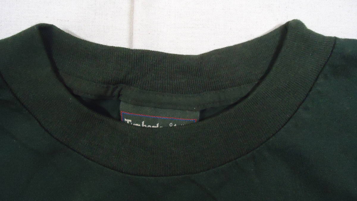 Timberland 旧モデル S/S Tシャツ 濃緑 L 半額 50%off ティンバーランド レターパックライト おてがる配送ゆうパック 匿名配送_画像4