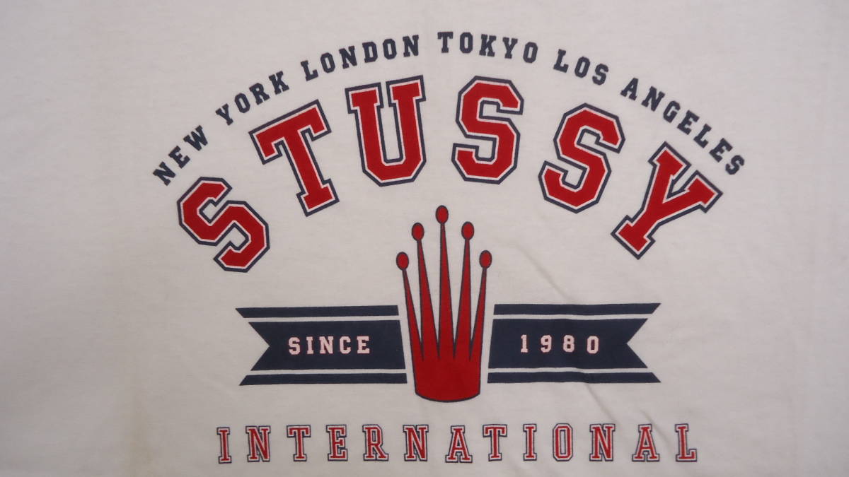Stussy 旧モデル 1999S S/S Tee 白 L ステューシー 半袖Tシャツ NY LA LONDON TOKYO レターパックライト おてがる配送ゆうパック 匿名配送の画像3
