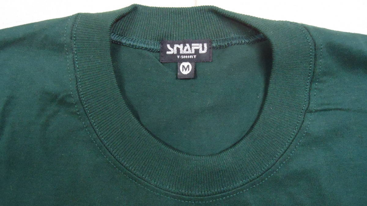 SNAFU 旧モデル S/S Tシャツ 濃緑 M 半額 50%off スナフ UNION レターパックライト おてがる配送ゆうパック 匿名配送_画像5