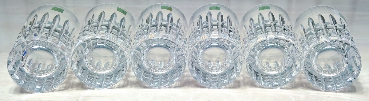 HOYA CRYSTAL ホヤ クリスタル 高級 カットガラス タンブラー グラス 6個セット 食器 送料無料 即決_画像6