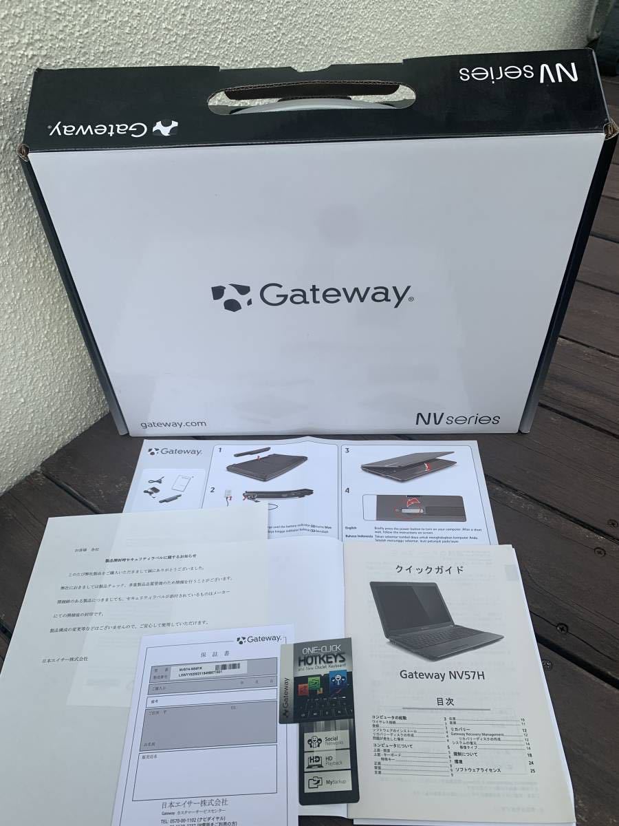 【即決】Gateway NV57H-N54F/K Core i5-2410M/光沢15.6型/8GB/HDD750GB/内臓カメラ/DVDマルチ/SDカード/HDMI/無線LAN/Win10の画像5