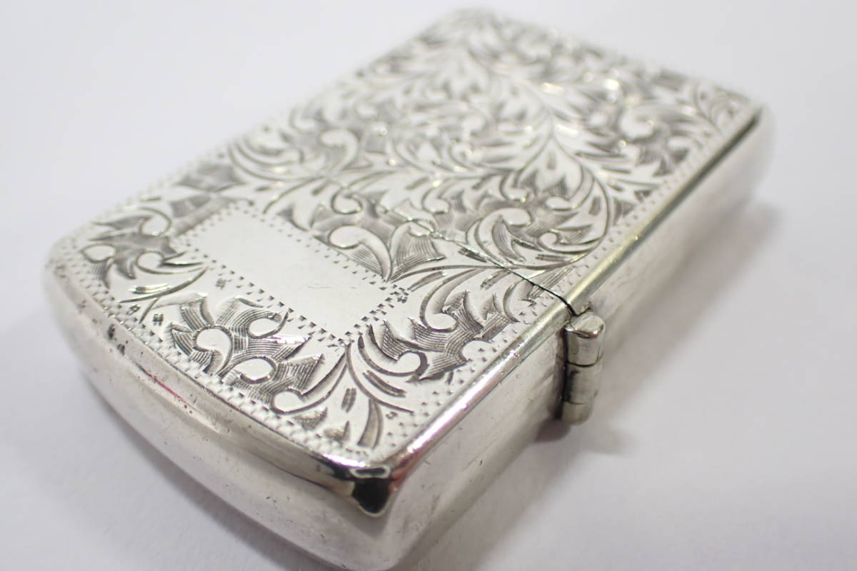 83309 SILVER 950 オイルライター 着火確認済み アラベスク模様 唐草