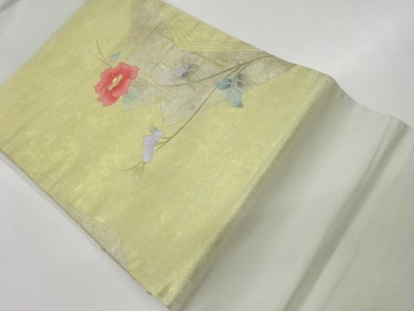 激安な ys6717866; 金彩螺鈿花模様刺繍名古屋帯【リサイクル】【着