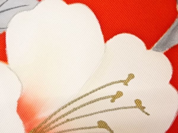 ys6750440;.sou salt . gold paint hand .. branch leaf . flower pattern Nagoya obi [ recycle ][ put on ]