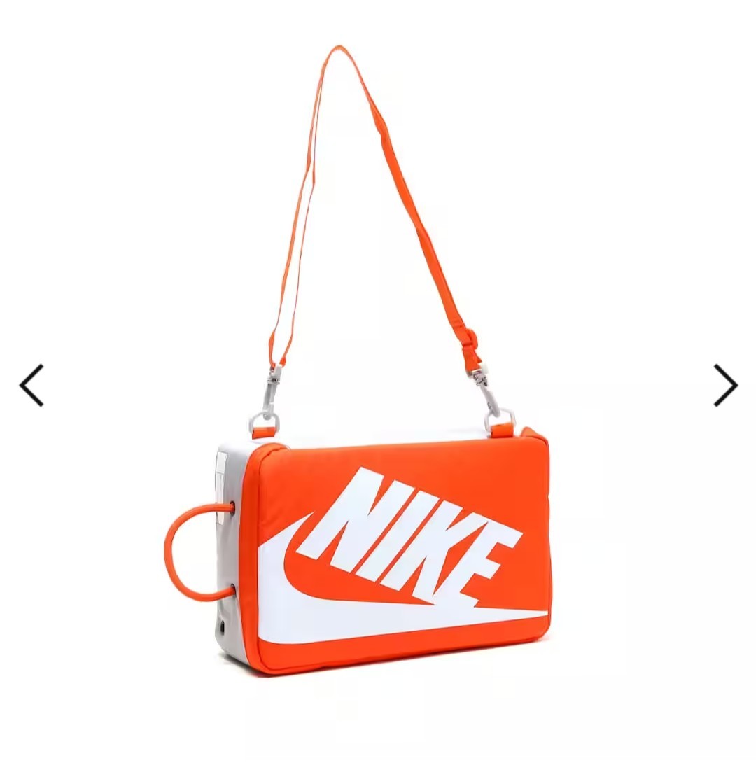 NIKE SHOE BOX BAG ナイキ シューズ ボックス バッグ オレンジ ライトスモークグレー 12L 新品タグ付_画像2