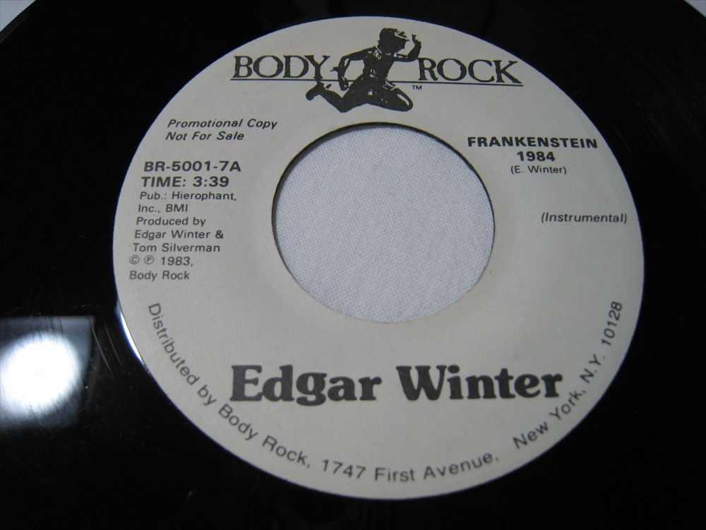 【7”】●白プロモ STEREO EDIT/INSTRUMENTAL● EDGAR WINTER / FRANKENSTEIN 1984 US盤 エドガー・ウインター_画像3