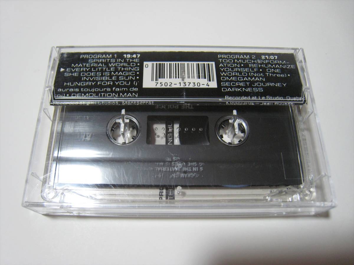 [ cassette tape ] THE POLICE / GHOST IN THE MACHINE US version Police ghost * in * The * machine 
