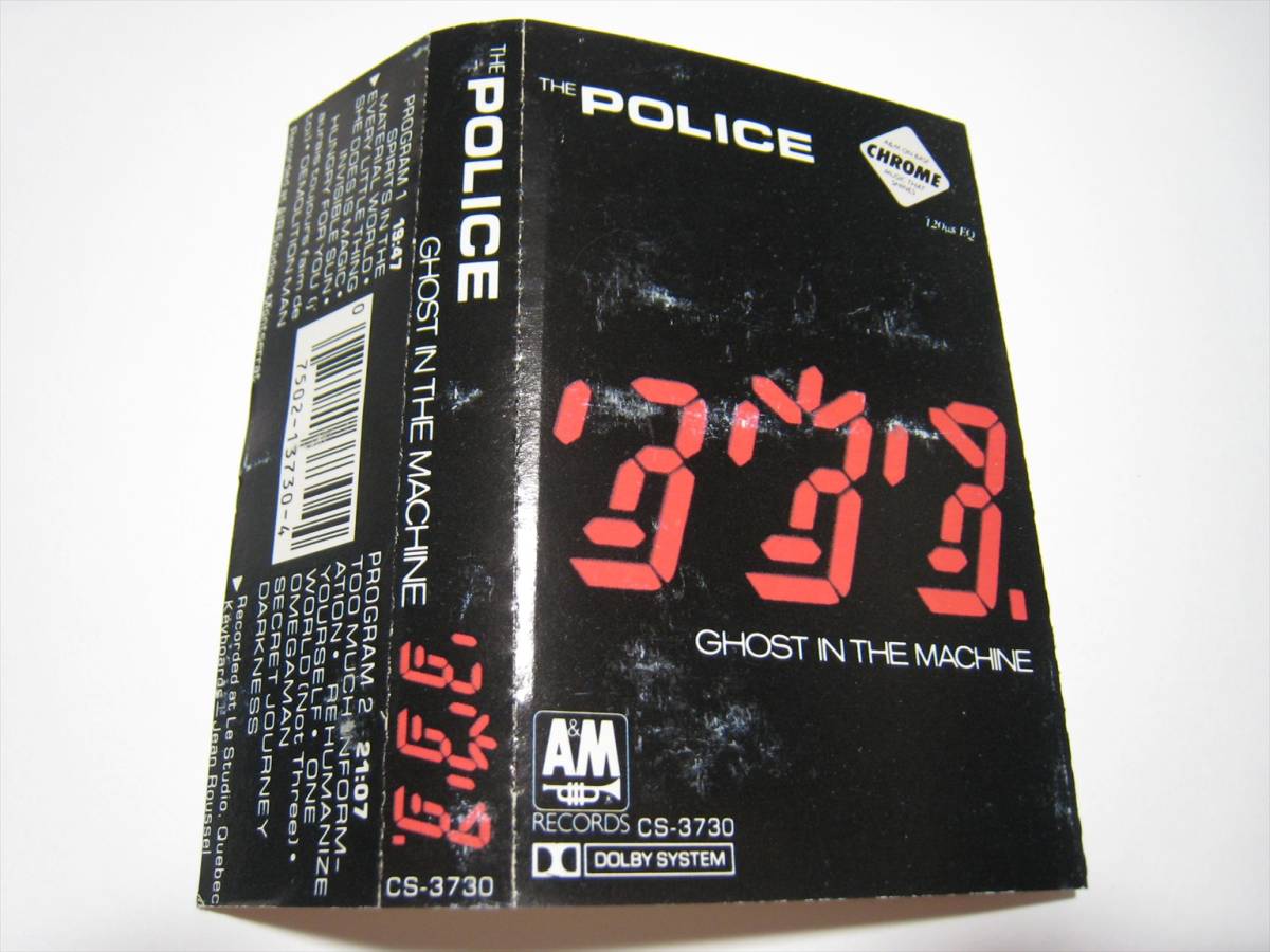 [ cassette tape ] THE POLICE / GHOST IN THE MACHINE US version Police ghost * in * The * machine 