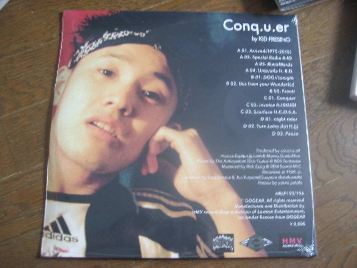新品LP2枚組 KID FRESINO (FLA$HBACKS) キッド・フレシノConq.u.er