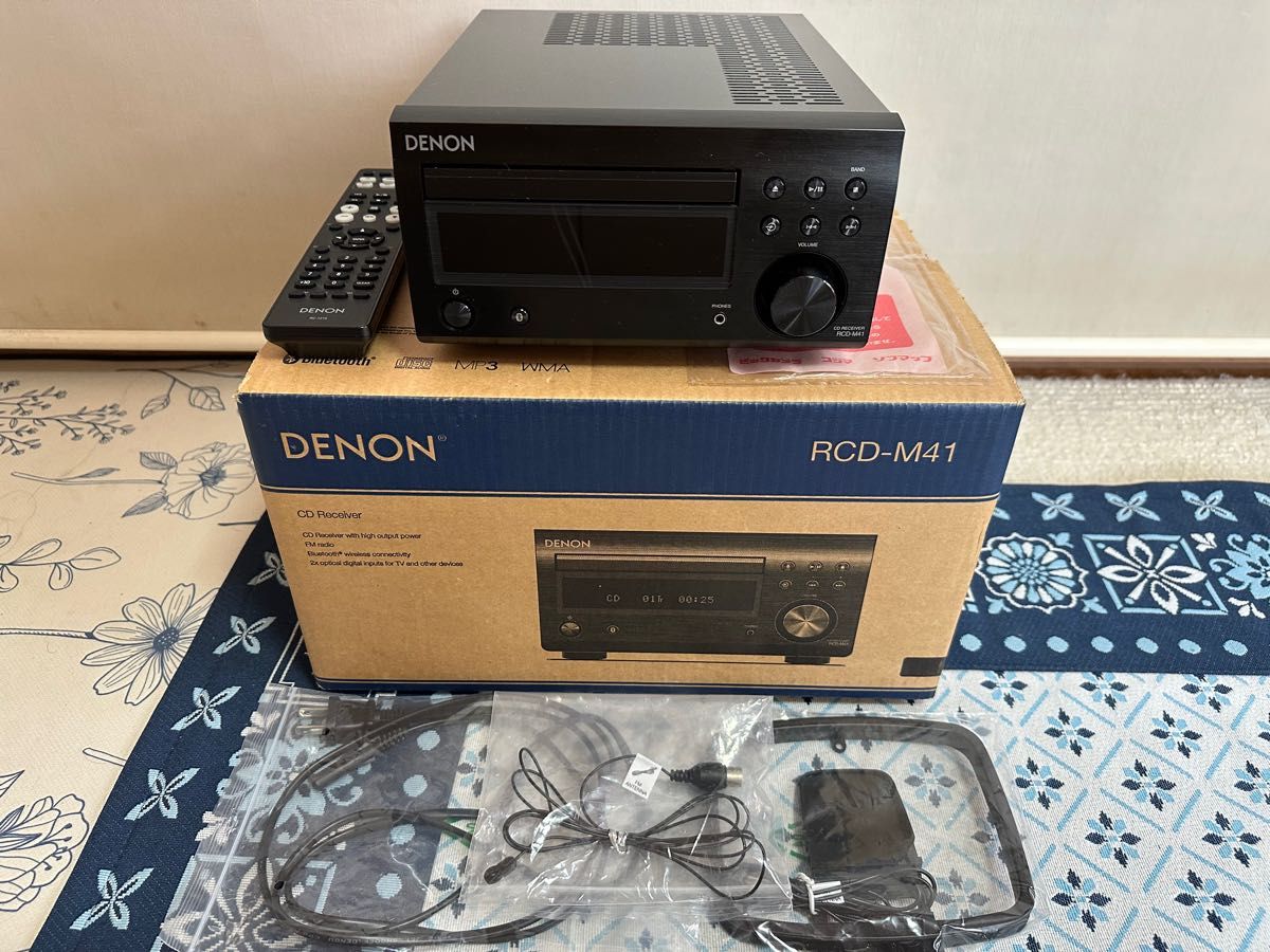 DENON デノン RCD-M41 CDレシーバー 取扱説明書 リモコン 元箱 DENON デノン RCD-M41 CDレシーバー 取扱説明書 リモコン 元箱