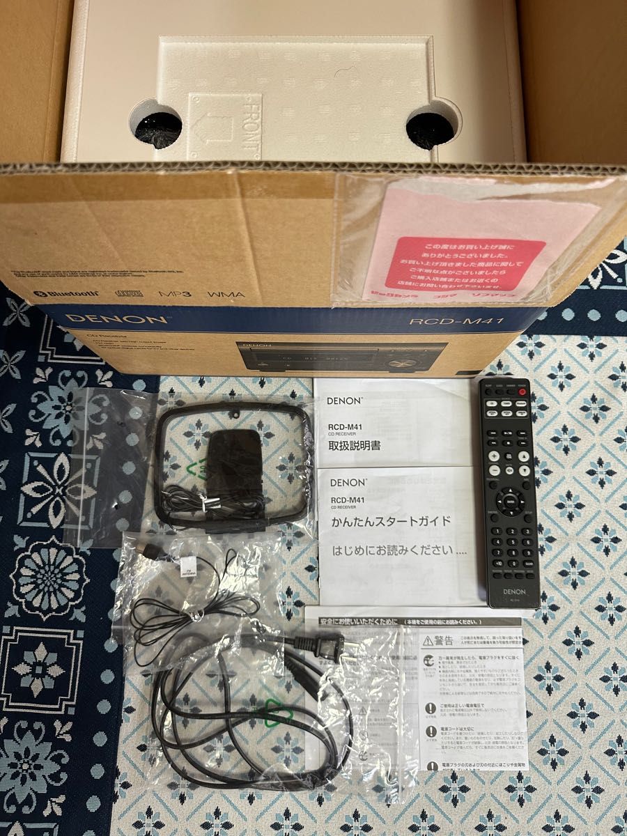 DENON デノン RCD-M41 CDレシーバー 取扱説明書 リモコン 元箱 DENON デノン RCD-M41 CDレシーバー 取扱説明書 リモコン 元箱