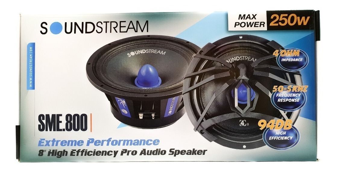 ■USA Audio■サウンドストリーム Soundstream Pro Audioシリーズ SME.800 20cm（8インチ）Max.250W ●保証付●税込_画像2
