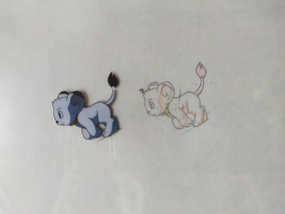 手塚治虫 ジャングル大帝 ルネ アニメセル画 1997年 原画 背景画