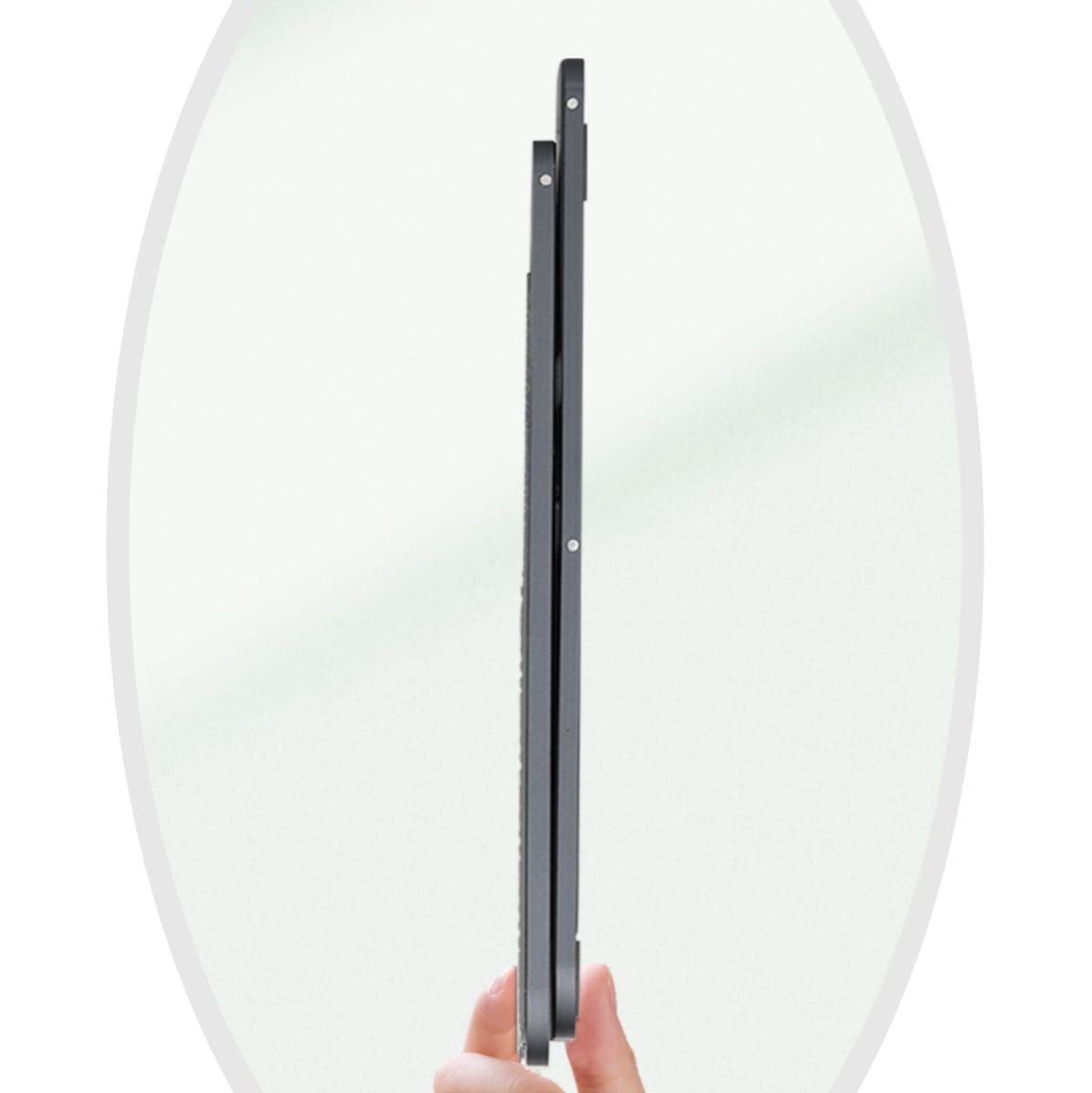 アルミニウム合金 折りたたみ式 スマホ iPad iphone スタンド　スペースグレー